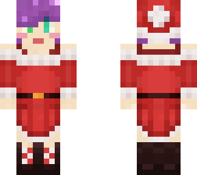 purple haired santa dress