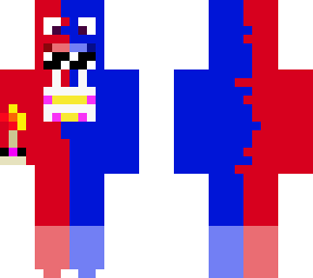red & blue chica
