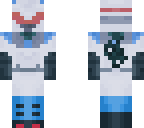 red white blue black armor