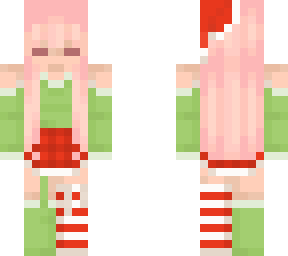 pink hair x christmas