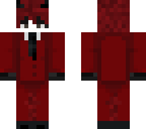 red suit with horns