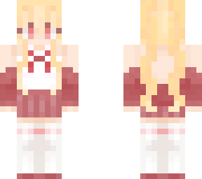 blond twin tail