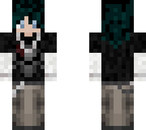 my first skin i made its an emo dude with black hair