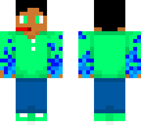 my new skin but with fire hands