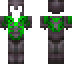 netherite armor with emerald silence armor trim