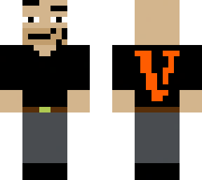 orange vlone with man face