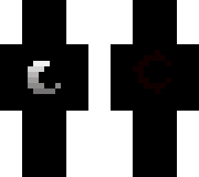 simple black with moon [white version]