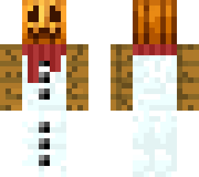 snow golem with scarf