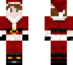 white christmas boy with brown hair and green eyes