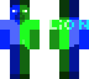 blue and green