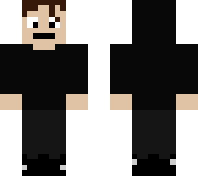 cool boy skin with black hoodie and outfit