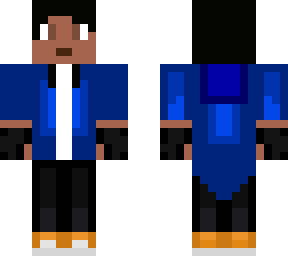 guy with blue jacket
