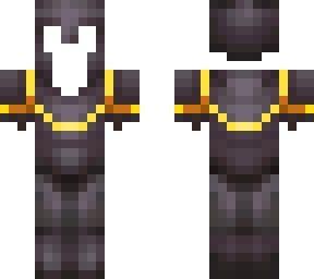 netherite armor with gold host armor trim
