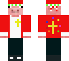 pig christmas and with god cross