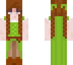 princess maeve green dress (hair 1)