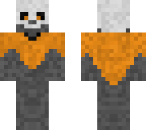 wandering skull-man (4-pixel arm, orange)
