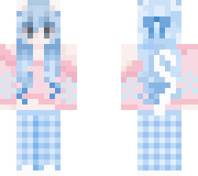 cute blue meifwa pajama girl