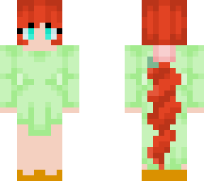 redhead in dresswear
