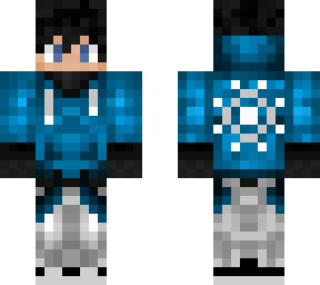 blue and white boy
