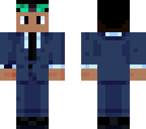 blue suit