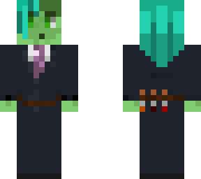 business slime with goopy hair
