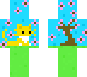 cat in cherry meadow