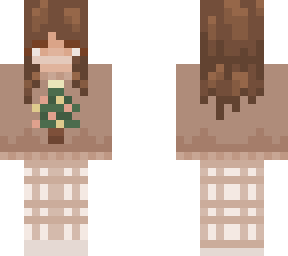 e-girl in cozy christmass tree sweater