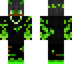 green flames