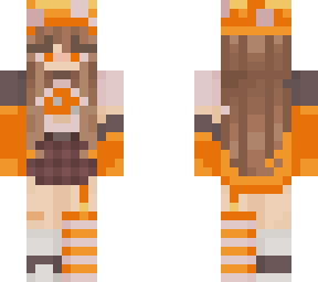 orange mushroom girl