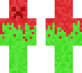 paint-spattered creeper (christmas)
