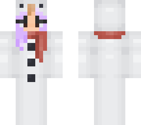 purple hair edit of oneweirddonut's snowman skin