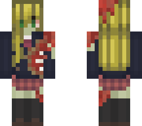 blonde zombie school girl
