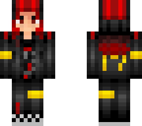 girl clancy outfit black and red hair twnety one pilots