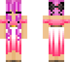 long bright pink