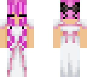 long white and pink