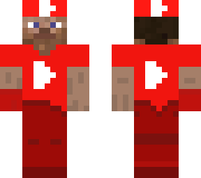 all red "peentar" minecraft skin youtube skin