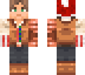christmas copper arm man