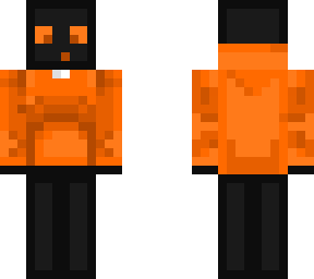 dark slime with orange hoodie