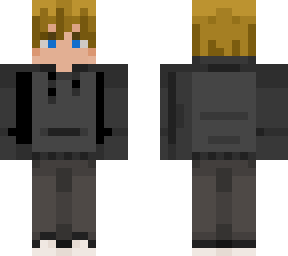 blonde guy in black hoodie