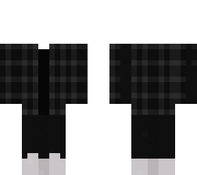 dark grey plaid shirt base