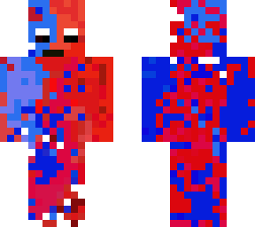 blue and red