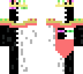 half white, half normal enderman king