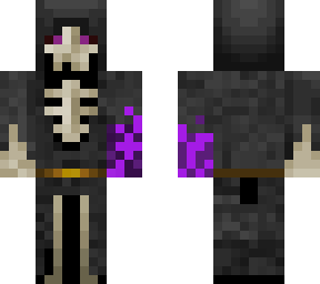 skeleton purple fire arm