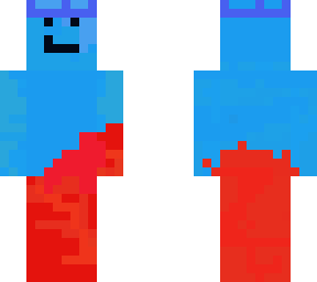 blue and red