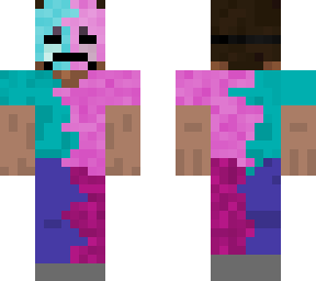 blue pink steve