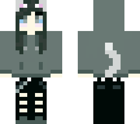 chill cat girl :3