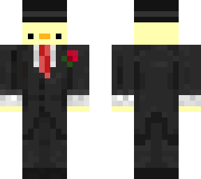 duck with suit black