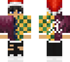 giyu tomioka santa hat christmas hoodie