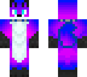 magenta furry fox