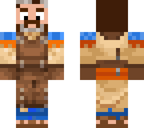 minecraft style carpenter player